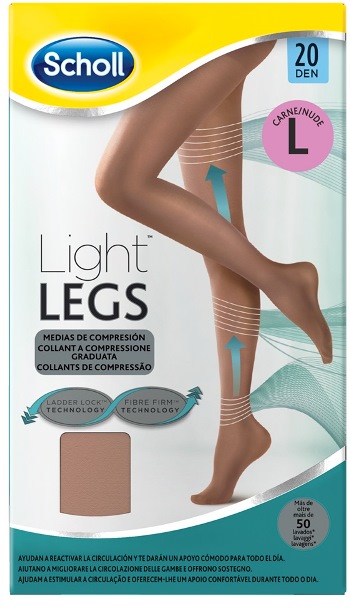 SCHOLL LIGHTLEGS 20 DENARI TAGLIA L COLORE NUDE 1 PAIO - Farmastop