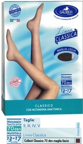 SAUBER CLASSICO COLLANT 70 DENARI MAGLIA LISCIA CIOCCOLATO 5 - Farmastop