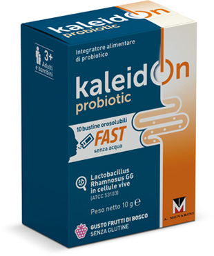 KALEIDON PROBIOTIC FAST FRUTTI DI BOSCO 10 BUSTE OROSOLUBILI - Farmastop