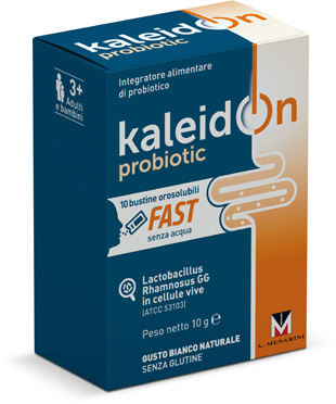 KALEIDON PROBIOTIC FAST BIANCO NATURALE 10 BUSTE OROSOLUBILI - Farmastop
