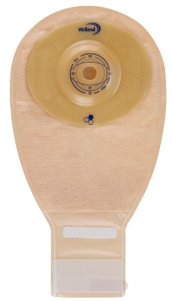 SACCA PER ILEOSTOMIA TRASPARENTE RITAGLIABILE WELLAND AURUM PROFILE ILEO MIDI DIAMETRO 13-48 MM INIZIO CONVESSITA' 48 MM 10 PEZZI - Farmastop