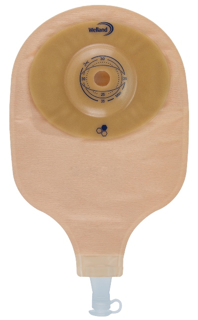 SACCA PER UROSTOMIA TRASPARENTE RITAGLIABILE AURUM CONVEX URO MIDI MEDIUM DIAMETRO 13-35 MM 10 PEZZI - Farmastop