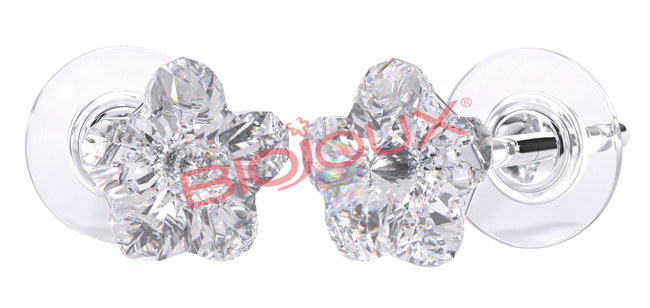 ORECCHINO POST FORATURA SWAROVSKI CRYSTAL FLOWER ARTICOLO BJT963 - Farmastop