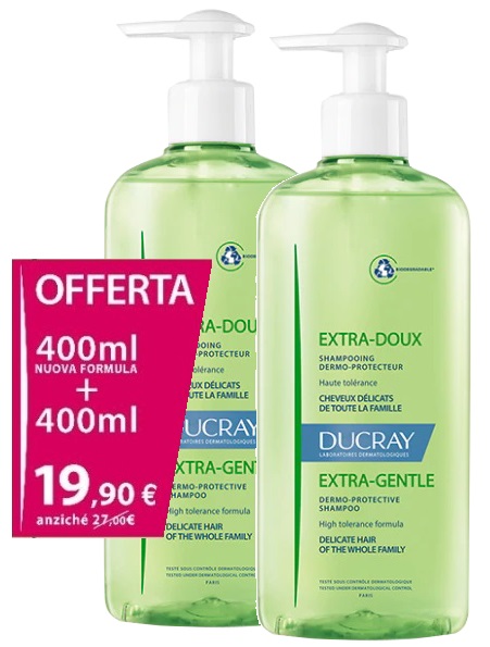 EXTRA DELICATO SHAMPOO DERMOPROTETTIVO 400 ML BIPACK - Farmastop