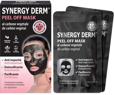 SYNERGY DERM PEEL OFF MASK 4 TRATTAMENTI MONODOSE 7 G - Farmastop