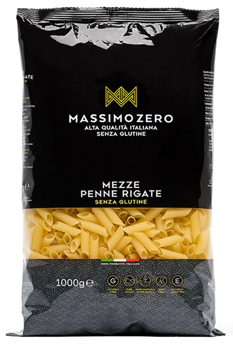MASSIMO ZERO MEZZE PENNE RIGATE 1 KG - Farmastop