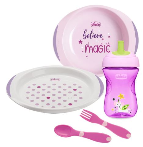 CHICCO SET PAPPA 12 MESI+ ROSA - Farmastop