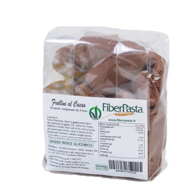 FIBERPASTA FROLLINI AL CACAO 250 G - Farmastop