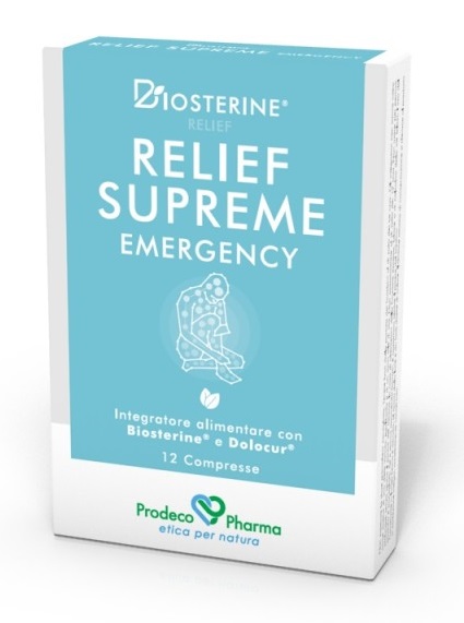 BIOSTERINE RELIEF SUPREME EMERGENCY 12 COMPRESSE - Farmastop
