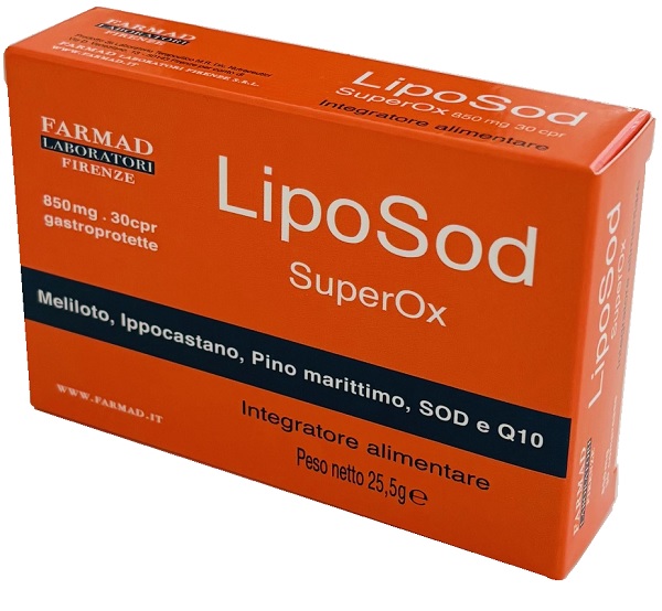 LIPOSOD 850MG 30 COMPRESSE - Farmastop
