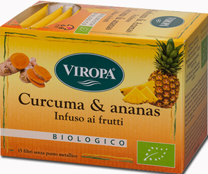 VIROPA CURCUMA & ANANAS INFUSO BIOLOGICO 15 BUSTINE 2,5 G - Farmastop