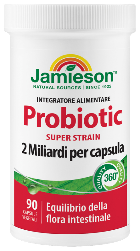 JAMIESON PROBIOTIC SUPER STRAIN 90 CAPSULE VEGETALI - Farmastop