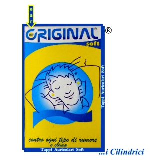 EAR ORIGINAL PLUGS SOFT NEW 20 PEZZI CLASSIC TAPPI AURICOLARI IN FORMA CLASSICA CILINDRICA - Farmastop