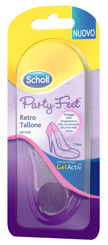 PLANTARE ORTOPEDICO PER RETRO TALLONE PARTY FEET SCHOLL GEL ACTIV 1 PAIO - Farmastop