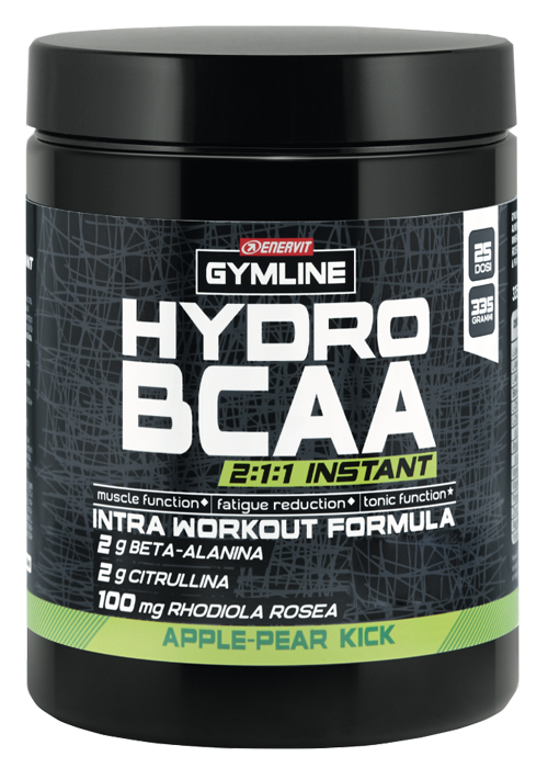 GYMLINE MUSCLE HYDRO BCAA INSTANT APPLE & PEAR POLVERE 335 G - Farmastop