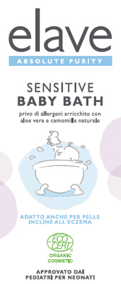 ELAVE BABY BATH DETERGENTE DELICATO CON CAMOMILLA E ALOE VERA BIOLOGICO 400 ML - Farmastop