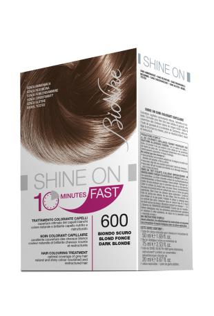 BIONIKE SHINE ON FAST TRATTAMENTO COLORANTE CAPELLI BIONDO SCURO 600 FLACONE 60 ML + TUBO 60 ML - Farmastop