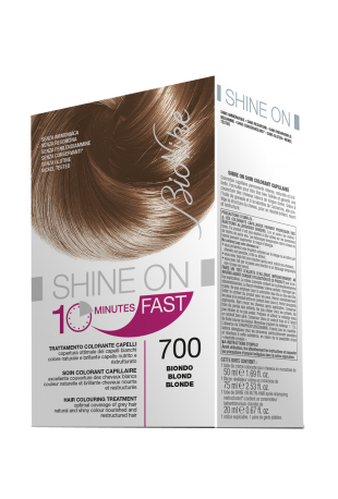BIONIKE SHINE ON FAST TRATTAMENTO COLORANTE CAPELLI BIONDO 700 FLACONE 60 ML + TUBO 60 ML - Farmastop