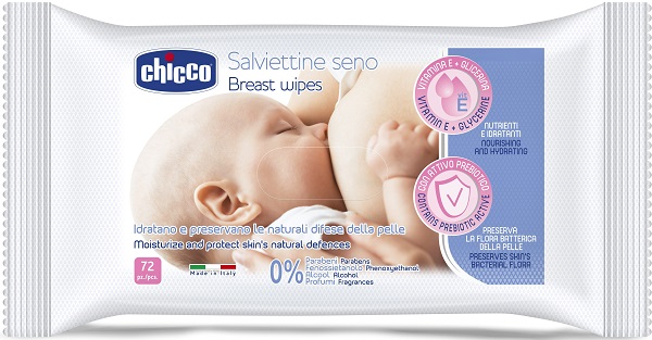 CHICCO SALVIETTE DETERGENTI PER IL SENO 72 PEZZI - Farmastop
