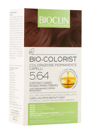 BIOCLIN BIO COLORIST 5,64 CASTANO CHIARO ROSSO RAME TIZIANO - Farmastop