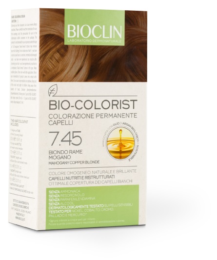 BIOCLIN BIO COLORIST 7,45 BIONDO RAME MOGANO - Farmastop
