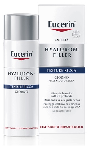 EUCERIN HYALURON-FILLER TEXTURE RICCA GIORNO 50 ML - Farmastop