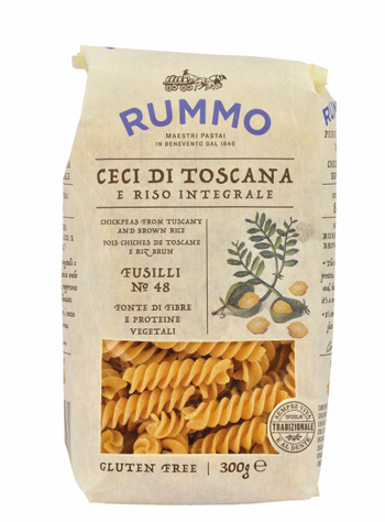 RUMMO FUSILLI N 48 CECI DI TOSCANA E RISO INTEGRALE 300 G - Farmastop