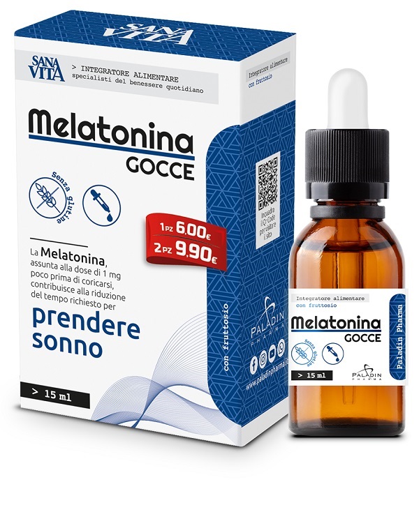 SANAVITA MELATONINA GOCCE 15 ML - Farmastop