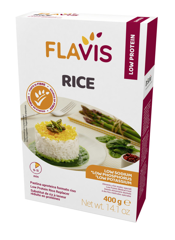 FLAVIS RICE PASTINA APROTEICA FORMATO RISO 400 G - Farmastop
