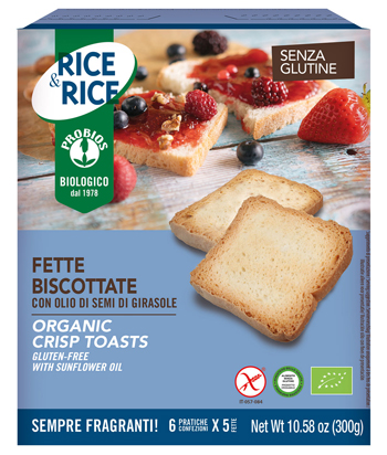 RICE&RICE FETTE BISCOTTATE CON OLIO DI SEMI DI GIRASOLE 300 G - Farmastop