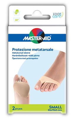 PROTEZIONE IN GEL E TESSUTO  MASTER-AID FOOTCARE PER METATARSO SMALL 2 PEZZI G2 - Farmastop
