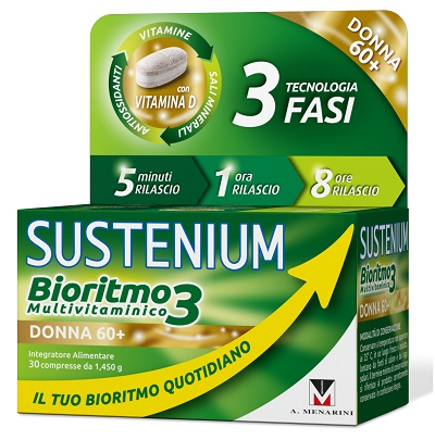 SUSTENIUM BIORITMO3 DONNA 60+ 30 COMPRESSE - Farmastop