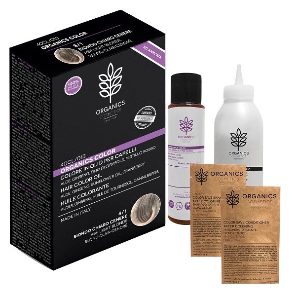 ORGANICS PHARM ORGANICS COLOR 8/1 BIONDO CHIARO CENERE - Farmastop
