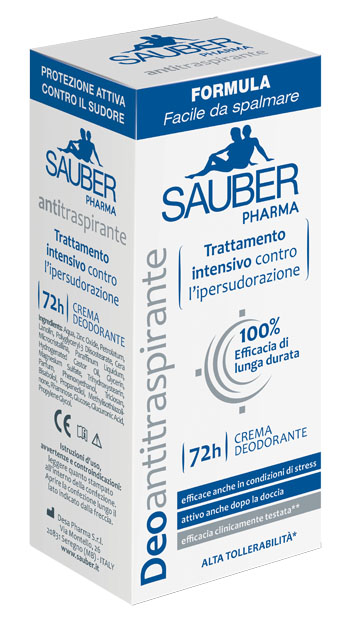 SAUBER DEOANTITRASPIRANTE 72H CREMA 30 ML - Farmastop