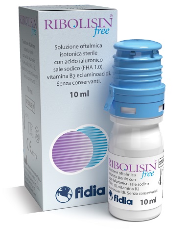 COLLIRIO SOLUZIONE OFTALMICA RIBOLISIN FREE 10 ML - Farmastop