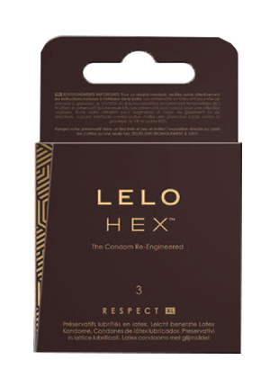 HEX PRESERVATIVI RESPECT LELO 3 PEZZI - Farmastop