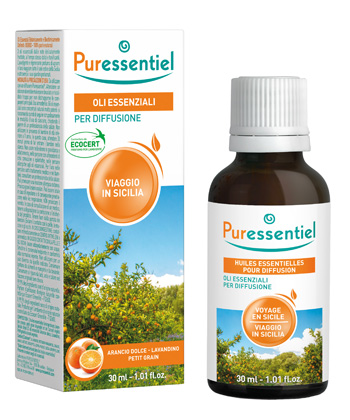 PURESSENTIEL MISCELA DIFFUSIONE VIAGGIO SICILIA 30 ML - Farmastop