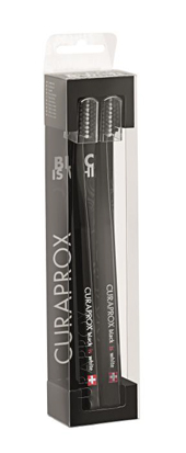 CURAPROX BLACK IS WHITE DENTIFRICI SBIANCANTI 2 SPAZZOLINI - Farmastop