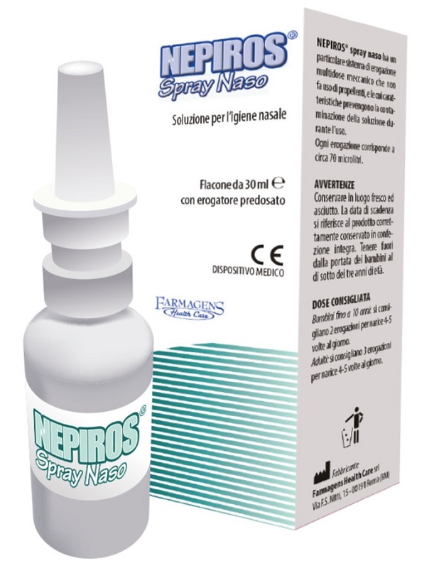 SOLUZIONE PER L'IGIENE NASALE SPRAY NEPIROS 30 ML - Farmastop