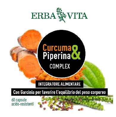 CURCUMA&PIPERINA COMPLEX 60 CAPSULE - Farmastop