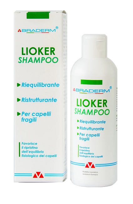 LIOKER SHAMPOO 200 ML BRADERM - Farmastop