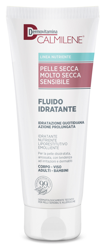 DERMOVITAMINA CALMILENE FLUIDO IDRATANTE PER PELLE SECCA, MOLTO SECCA E SENSIBILE 250 ML - Farmastop