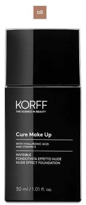 KORFF CURE MAKE UP FONDOTINTA INVISIBLE EFFETTO NUDE 06 - Farmastop