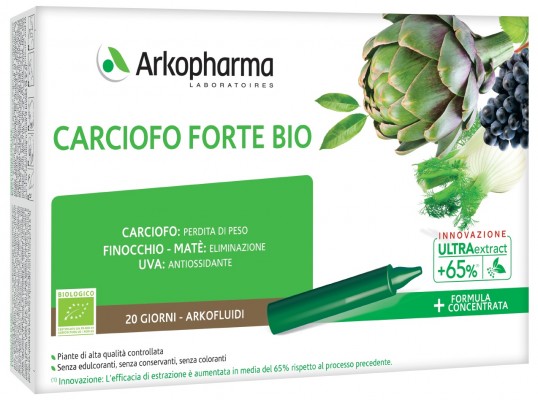 ARKOFLUIDI ULTRA SUONI CARCIOFO FORTE BIO 20 FIALE - Farmastop