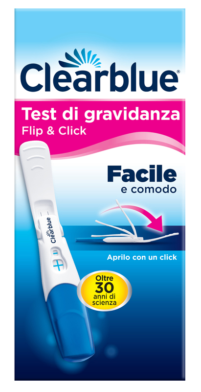 TEST DI GRAVIDANZA CLEARBLUE FLIP & CLICK 1 PEZZO - Farmastop