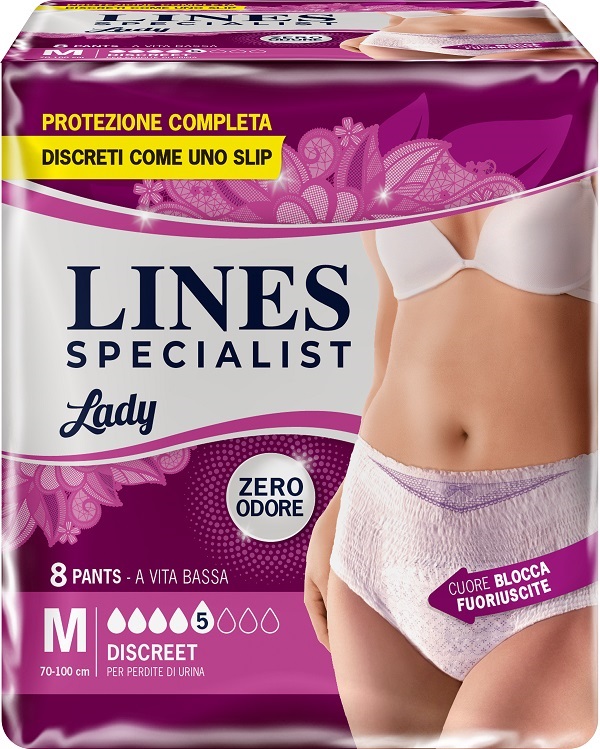 LINES SPECIALIST PANTS DISCREET M FARMA 8 PEZZI - Farmastop