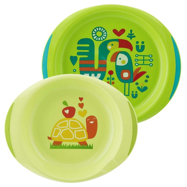 CHICCO PIATTO FONDO E PIANO 12M+ VERDE - Farmastop