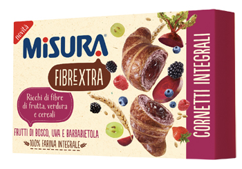 MISURA CORNETTI FIBRE EXTRA VIOLA FRUTTI DI BOSCO UVA E BARBABIETOLA 300 G - Farmastop