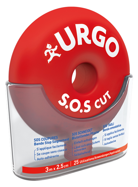 BENDA URGO SOS CUT 3X2,5CM - Farmastop