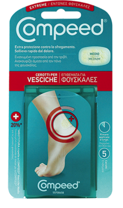 COMPEED CEROTTO PER VESCICHE TALLONE SPORT 5 PEZZI - Farmastop